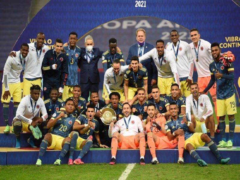 Đội tuyển Quốc gia Colombia ăn mừng khi đoạt chứng vô địch